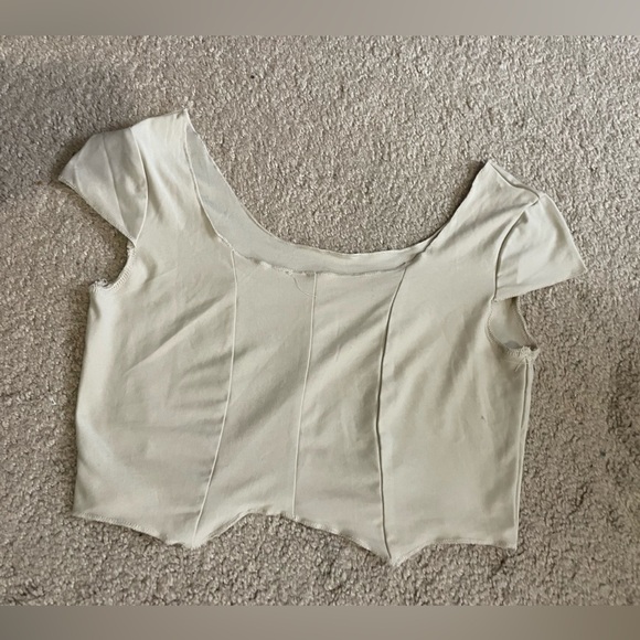 Tops - White crop top size small